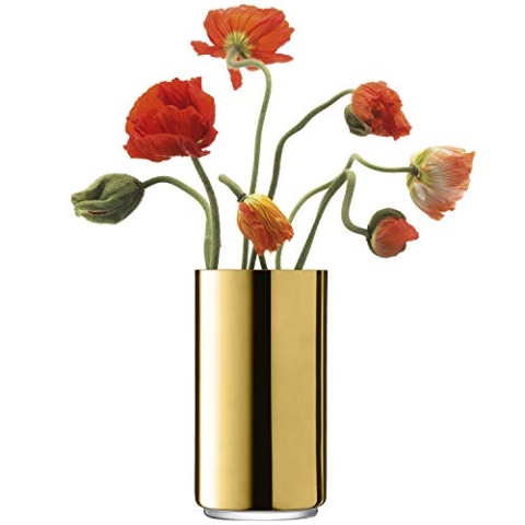 LSA Karat Vase/Sturmlicht H26cm Gold