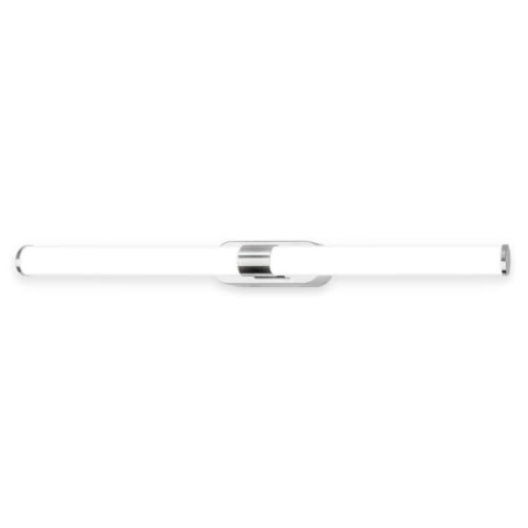 BRILONER - LED Spiegelleuchte Bad IP44 Spritzwasserschutz, Wandmontage, 4.000K neutralweiß, Badezimmerlampe, Spiegellampe Bad, Lampe Badezimmer, Badlampe Wand, 60 x 6,5 x 4,5 cm, Chrom