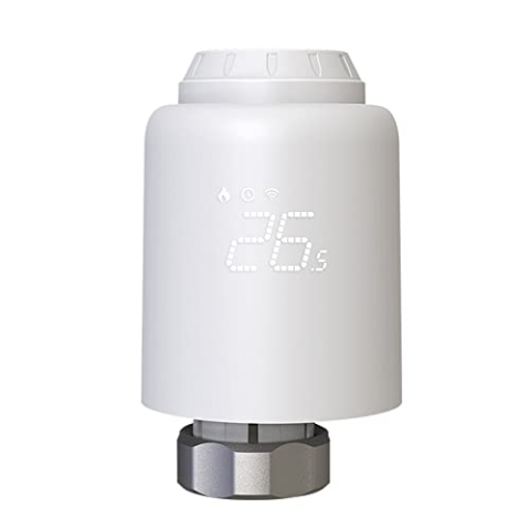 TELLUR Smart WiFi Thermostatventil mit Alexa, intelligente Steuerung der Heizung über App, Fernbedienung, kompatibel mit Alexa, Google & Siri