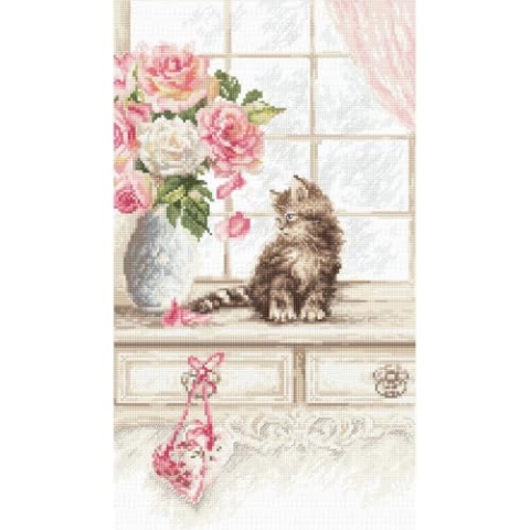 Letistitch Leti976 Kreuzstich Set, Mehrfarbig, 35x20cm
