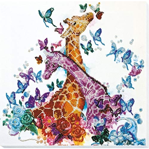 Abris Art AB-641 Perlenstich Stickset, Baumwolle, mehrfarbig, 30x19cm