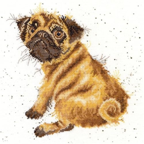Mops Bothy Threads von Cross Stitch Kit Von Hannah Dale Von Wrendale Designs