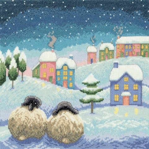 Bothy Threads The Home Of Happy Stitching Kreuzstich Stickpackung, Es ist ein schneebedeckter Ort wie zu Hause