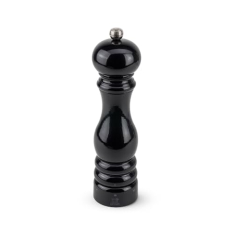 PEUGEOT Paris Manuelle Salzmühle, Mahlgradeinstellung u'Select, Höhe: 22 cm, Holz, 23737, Schwarz Lackiert