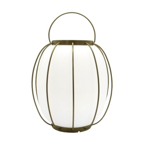 Lumisky Tischleuchte, kabellos, Griff aus Metall, goldfarben, LED, weiß, dimmbar, Tuum, Höhe 27 cm