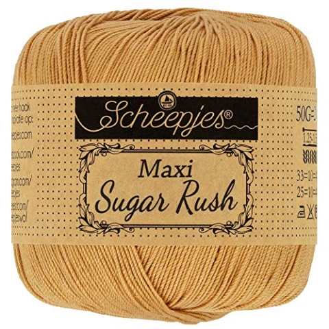 Scheepjes 1694-179 Maxi Sugar Rush Garn, Baumwolle, 179 Topas, One Size