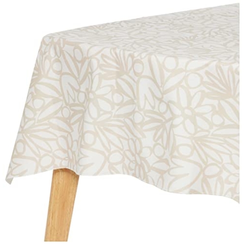 Belum Tischdecke, 250 x 140 cm, fleckenabweisend, 100% harzbeschichtete Baumwolle, Modell 0120-240, Tischdecke, Tischdecke aus Baumwolle, wasserdicht, schmutzabweisend, flüssigkeitsabweisend