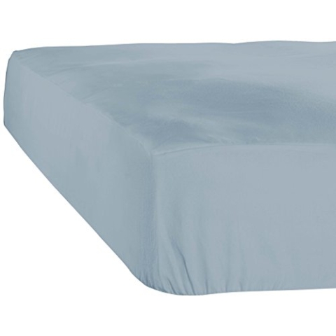 De Witte Lietaer Case Spannbettlaken, Jersey, Baumwolle, Ice Blue, 160 x 200 x 40 cm