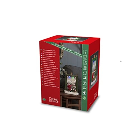 Konstsmide 4221-000EE LED Malender Weihnachtsmann, mit Animation, bunt