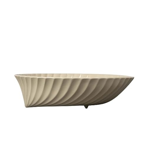 ByOn Schüssel in Muschelform Bowl Frances Beige aus Porzellan in der Größe: L, 5287901703