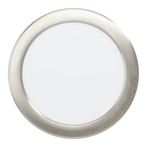 EGLO connect.z Smart-Home LED Bad-Einbaustrahler Fueva 6-Z, Ø 16,8 cm, ZigBee, App und Sprachsteuerung Alexa, warmweiß-kaltweiß, dimmbar, Einbauspot silber, IP44