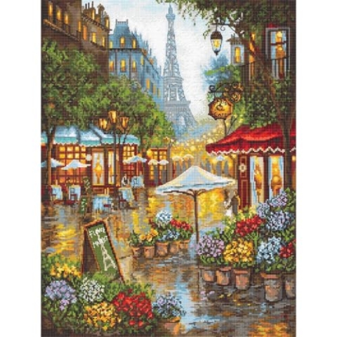Kreuzstich Set Frühlingsblumen, Paris, Relaunch Zählmuster