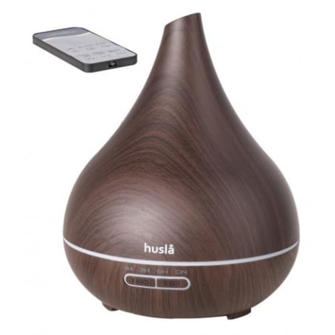 Husla 73980 Elegant HUMI Humidifier, Aromatherapy, Ultrasonic Technology, Ultrasilencer, 7 LED color option, Remote Control