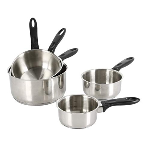 Crealys Kochtopf Olympe 501534 12 x 5, Induktion, 20 cm, Edelstahl