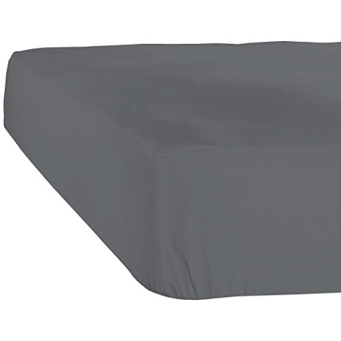 De Witte Lietaer Case Spannbettlaken, Jersey, Baumwolle, Hindernislauf grau, 160 x 200 x 40 cm