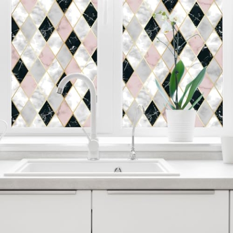 Ambiance Sticker Selbstklebende Sichtschutzfolie für Fenster und Duschtüren, groß, 40 x 100 cm