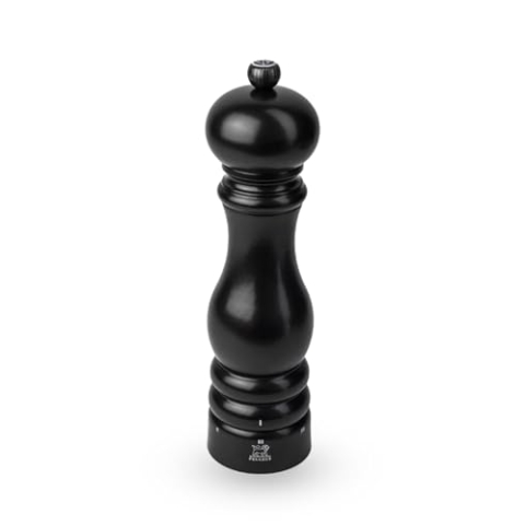 PEUGEOT - Salzmühle Paris u‘Select 22 cm + Steinsalz - 6 voreingestellte Mahlgrade - Aus PEFC-zertifiziertem Holz - Satinschwarz
