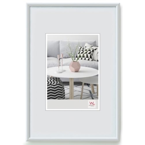 walther design Bilderrahmen weiss 60 x 80 cm Galeria Kunststoffrahmen KW080H