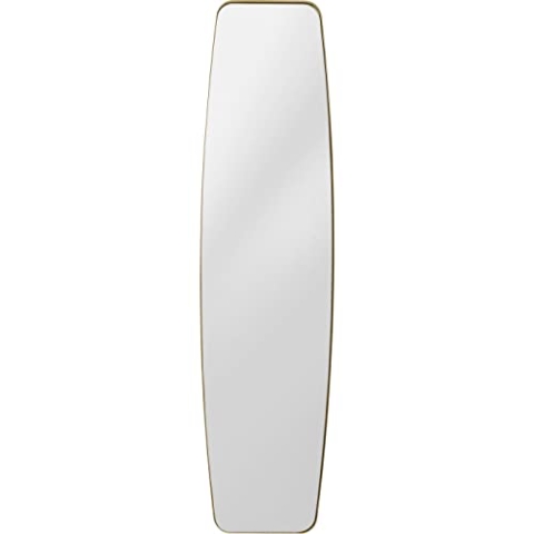 Kare Design Wandspiegel Opera, Gold, 160x40 cm, Spiegel, mit Rahmen, Ganzkörperspiegel, Wohnzimmer, Schlafzimmer, Flur