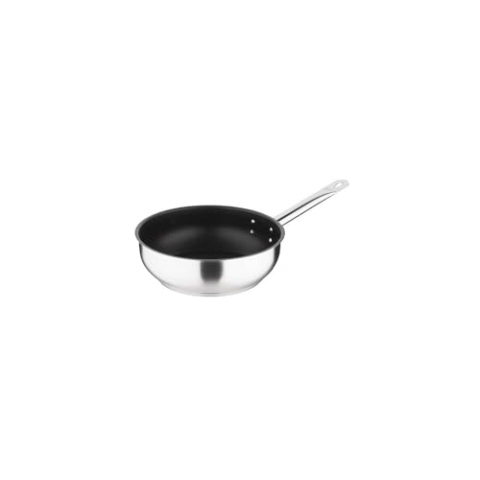 Vogue Antihaft-Bratpfanne 24 cm, Edelstahl, tiefe Bratpfanne Teflon Platinum Plus, Größe: 240 (Ø) mm, Induktionskompatibel, spülmaschinenfest, FC099