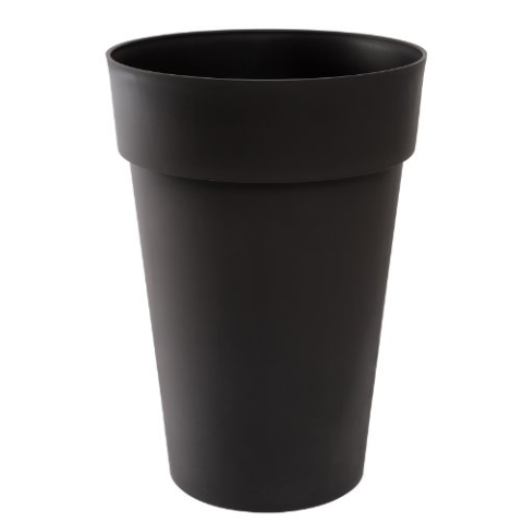 EDA Toscane Blumentopf, Kunststoff, anthrazit, 46 cm