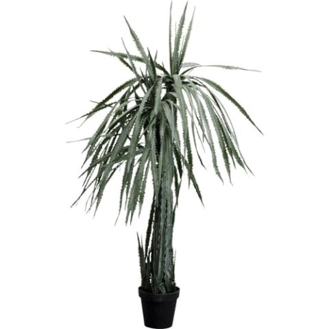 Kare Design Deko Pflanze Dragon Tree, Grün, Allergikafreundlich, Pflegeleicht, Keine Pollen oder Schimmelbildung, Deko Objekt fürs Wohnzimmer, Große Künstliche Pflanze, mit Topf, 155x70x70 cm (H/B/T)