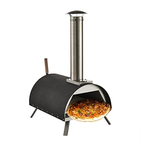 RED DECO Pizzaofen, Edelstahl Stein, grau, one Size