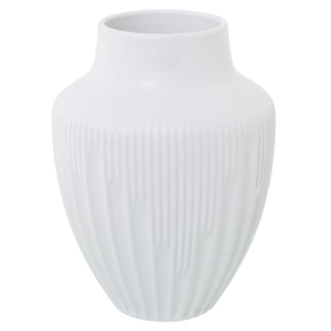 Alexandra House Living Vase, weiß, Keramik, 18 x 18 x 23 cm