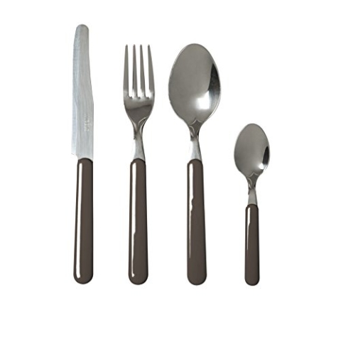 Color Life Besteck 24 tlg. Set Fashion dunkelgrau