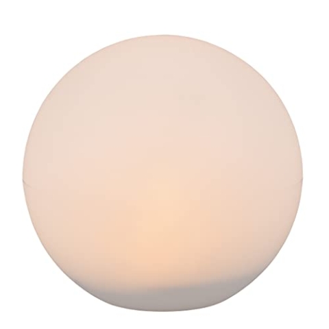 Reality Leuchten Solar LED Außenleuchte Melo R55326901, Kunststoff weiß, inklusive 0.5 Watt LED mit Farbwechsler, Fernbedienung