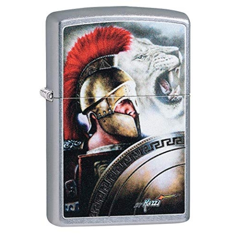 ZIPPO – Mazzi® - Street Chrome – Sturmfeuerzeug, nachfüllbar, in hochwertiger Geschenkbox