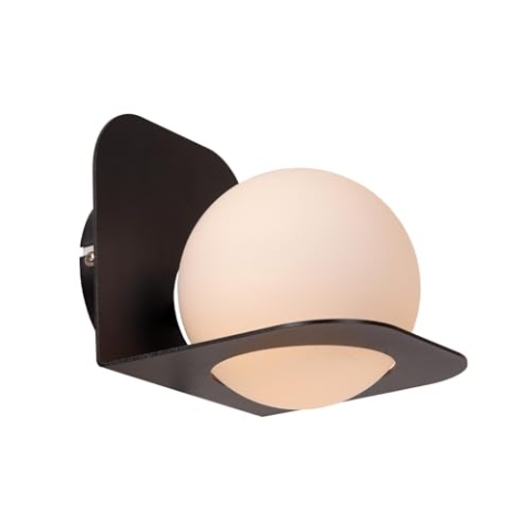 LUCIDE DAVY - Wandleuchte Badezimmer - 1xG9 - IP44 - Schwarz