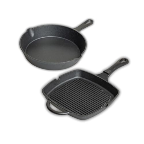 Blackwell Gusseisen Grillpfanne & Bratpfanne Schwarz
