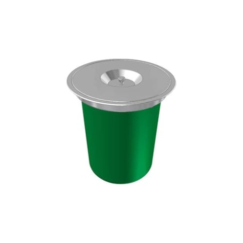 Franke Flush-M F12 Abfalleimer, Edelstahl, 12 l, 30,6 cm, 315 mm, Grün