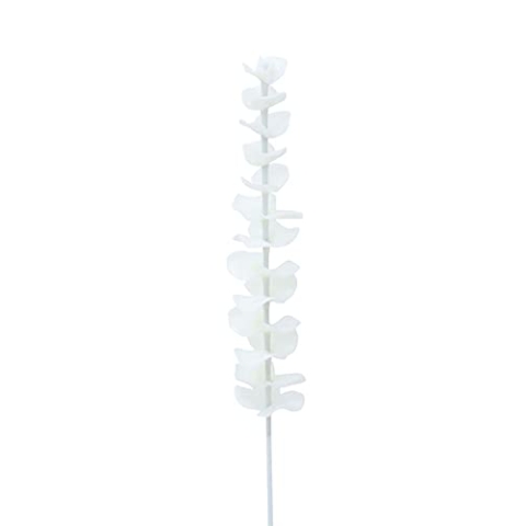 EUROPALMS Kristalleukalyptus, Kunstpflanze, weiß, 81cm 12x | Edle, vielseitige Ganzjahresdeko