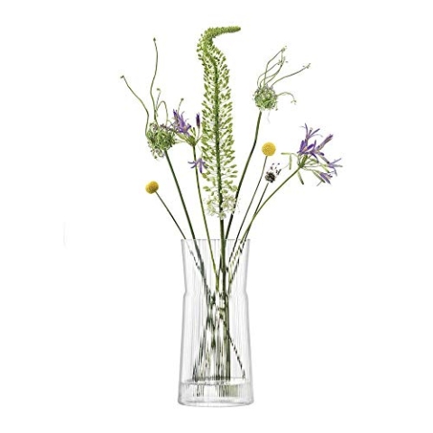LSA Gio Line Laterne/Vase, Glas, Clear, H38cm