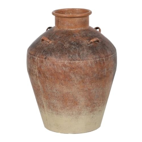 BigBuy Home Vase Eisen 31 x 31 x 40 cm