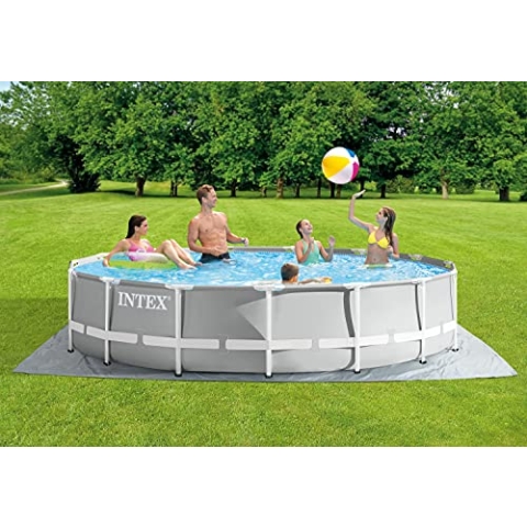 vidaXL Intex Prism Frame Swimmingpool-Set Rund 457 x 107 cm 26724GN