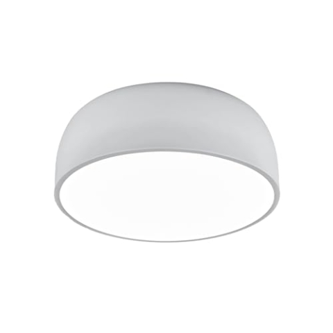 Trio Leuchten Baron 609800431 Deckenleuchte, Metall, Weiß Matt