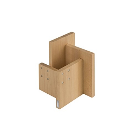Artelegno Kombi Messerblock, magnetisch, Buchenholz massiv, naturlackiert