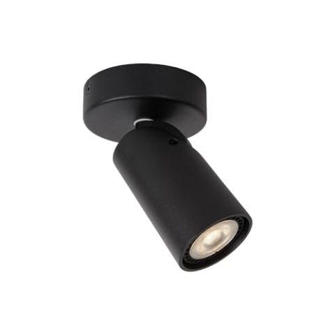 LUCIDE XYRUS - Deckenstrahler - Ø 9 cm - LED Dim to warm - GU10-1x5W 2200K/3000K - Schwarz