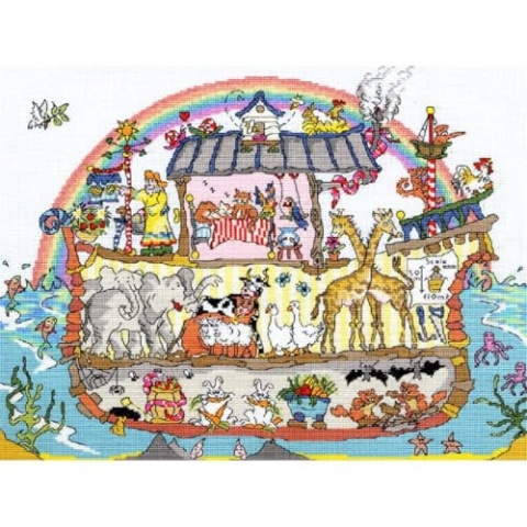 Bothy Threads Kreuzstich-Set Arche Noah, 26x35cm, XCT5, Zählmuster