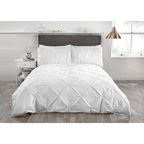 Rapport Balmoral Bettwäsche-Set, Doppelbett, Polyester, Baumwolle, Weiß