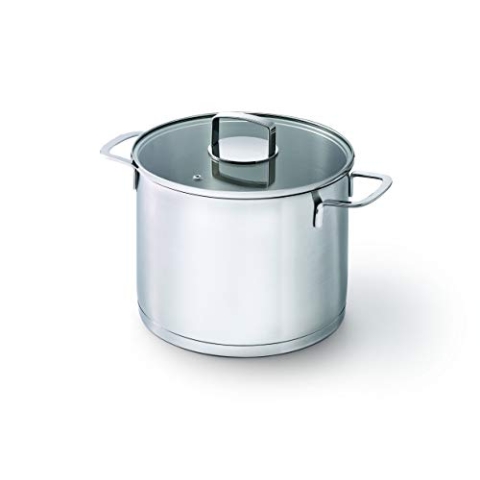 Kitchen Fun Mambo Gemüstetopf mit Deckel 24 cm, Edelstahl, Silber