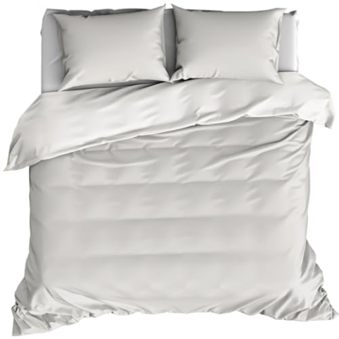 De Witte Lietaer Bettwäsche Olivia Cream – Set Bettbezug 260 x 240 cm + 2 Kissenbezüge 60 x 70 cm