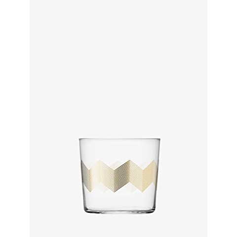 LSA Chevron Becher 310ml Gold Sortiert x 4