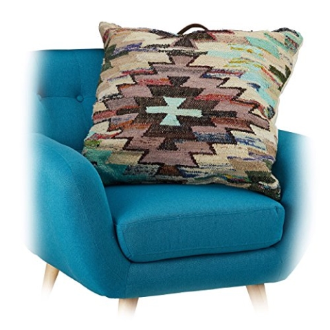 Native Home Dekokissen Ethno-Stil, Wohnkissen aus Baumwolle, Zierkissen bunt, Bodenkissen Muster, HBT ca 24 x 70 x 60 cm