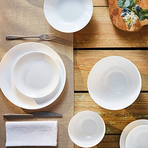 LUMINARC Tafelservice Geschirrset für 6 Personen Diwali 18-teilig 6x Essteller 6x Suppenteller 6x Desserttelle Glas