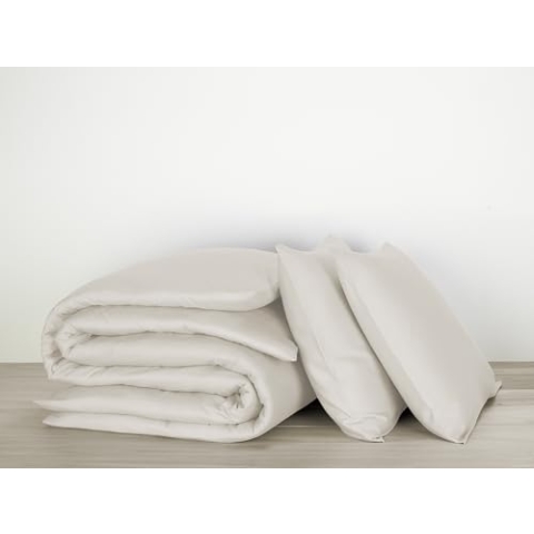 De Witte Lietaer Bettwäsche Olivia Cream – Set Bettbezug 200 x 200 cm + 2 Kissenbezüge 60 x 70 cm