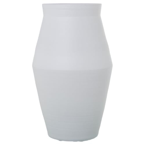 Alexandra House Living Vase, Weiß, Keramik, 27 x 27 x 47 cm